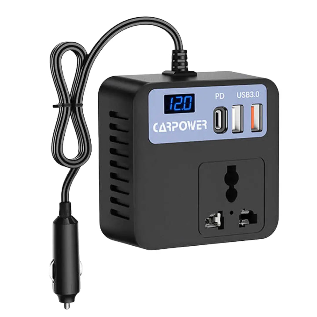 100W Car Power Inverter – with USB-C PD & USB 3.0 for Charging Anywhere